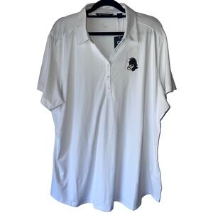 MENS MICHIGAN STATE SPARTANS WHITE CUTTER & BUCK SHORT SLEEVE POLO SHIRT XXL